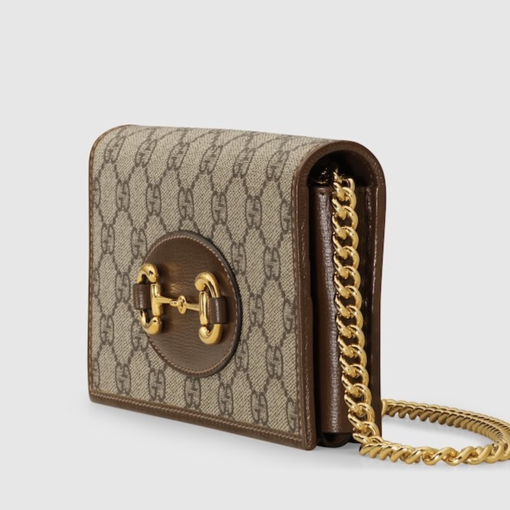 AUTHENTIC GUCCI HORSEBIT 1955 WALLET ON CHAIN $ 1100